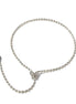 Iris Butterfly Natural Pearl Lariat Necklace