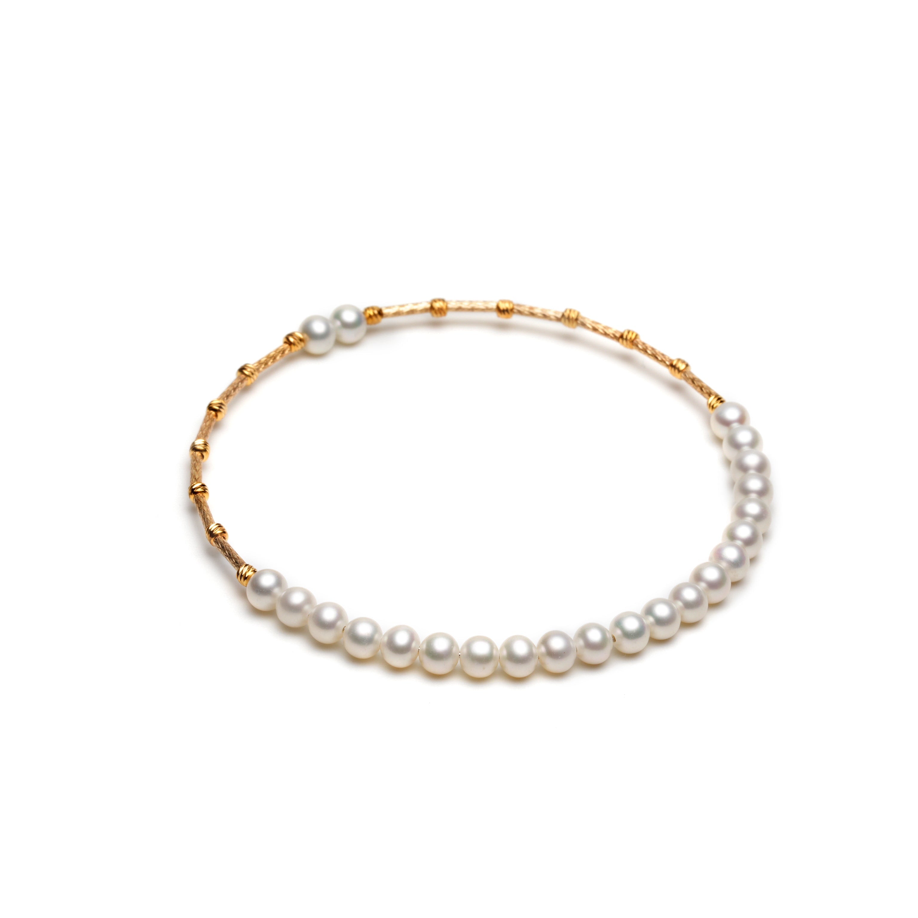 Aurora Grace Open Wrap Natural Pearl Cuff