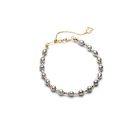 Aurora Grey Natural Pearl Bracelet