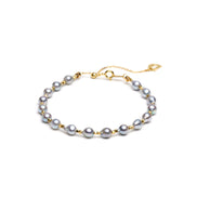 Aurora Grey Natural Pearl Bracelet