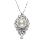 Victoria Vintage Natural Pearl Royal Pendant Necklace