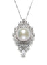 Victoria Vintage Natural Pearl Royal Pendant Necklace