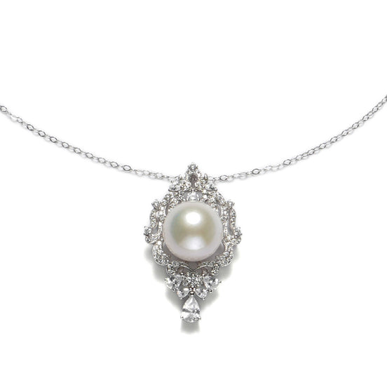 Victoria Vintage Natural Pearl Royal Pendant Necklace