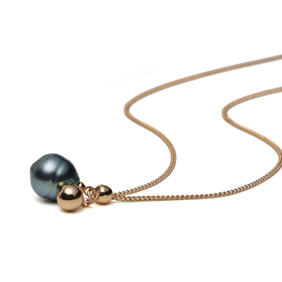 Tahitian pearl necklace/sweater chain
